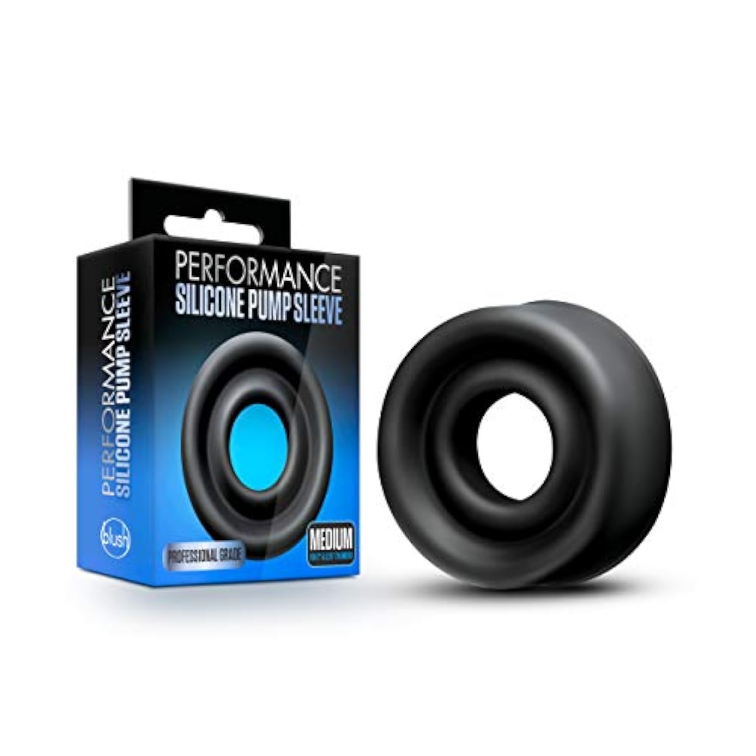 Performance Advanced Universal Silicone Penis Pump Cylinder Sleeve – Medium Size For 2" To 2.5" Cylinders, Maximum Seal For Optimal Pumping – Male Dick Pump Enhancer Accessory