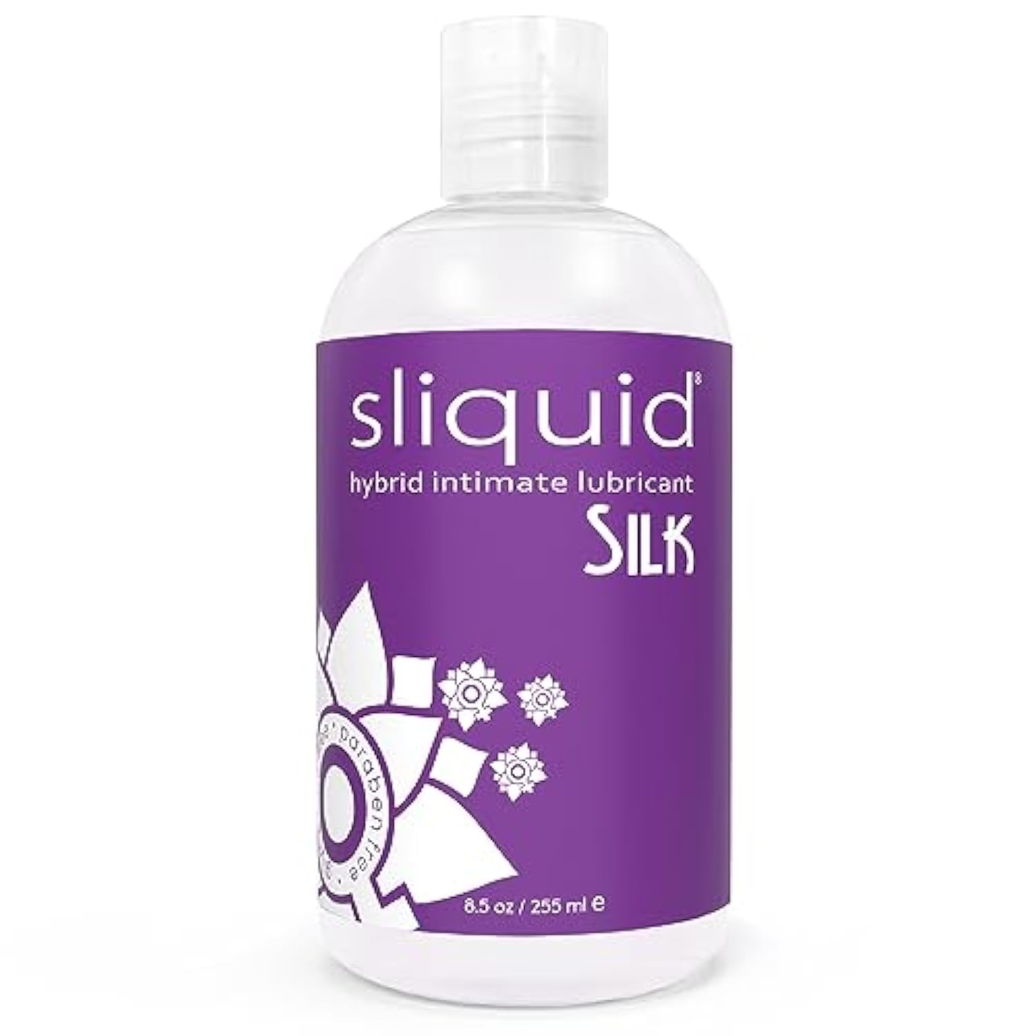 Silk Intimate Lubricant - Silicone & Water-Based Lube Blend For Women/Men/Couples, Hypoallergenic Lube, Hybrid Silicone Lube & Water-Based Lubricant, Waterproof, Unscented, 8.5 Fl Oz