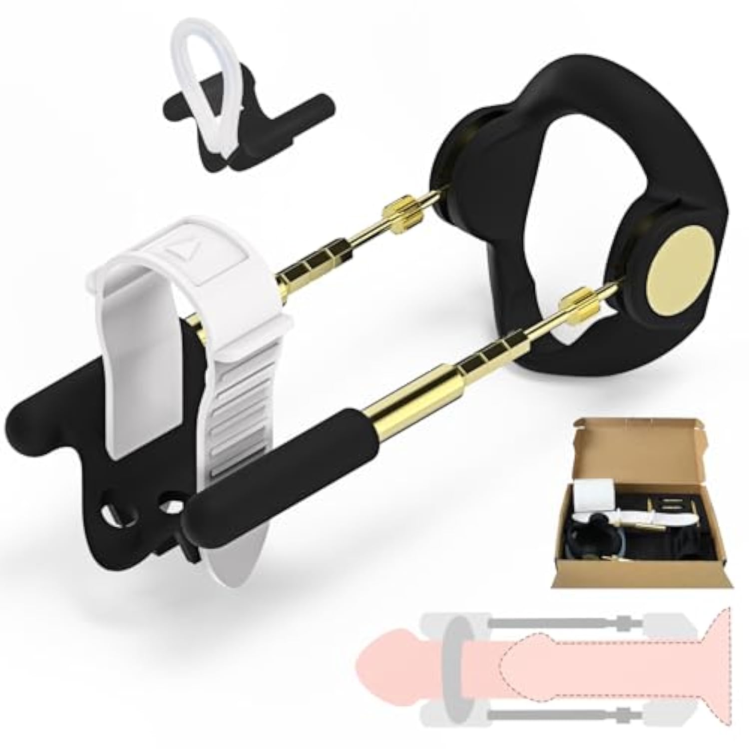 Penis Extender Penis Pump Kit, Adjustable Penis Stretcher Device For Male Extension, Wearable Penis Enlarger Sex Toys For Men, Penis Enlargement Traction Device Adult Sex Toys & Games