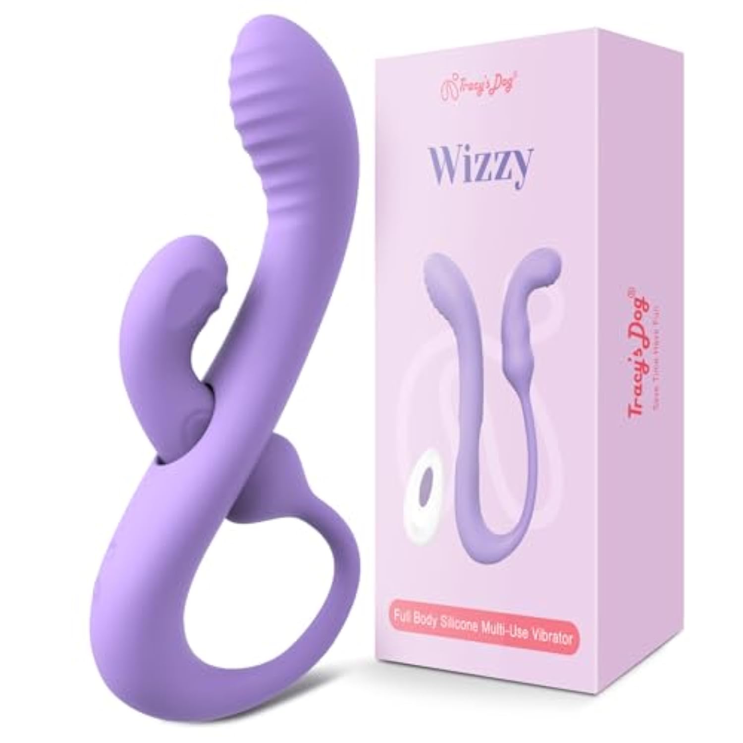 Vibrator Dildo For Women - 2 In 1 Switchable Rabbit Vibrators Double-Ended Dildos With Dual 10 Vibrating Modes For Clitoral Nipple G Spot Anal Stimulation, Sex Toys For Couples?Wizzy?
