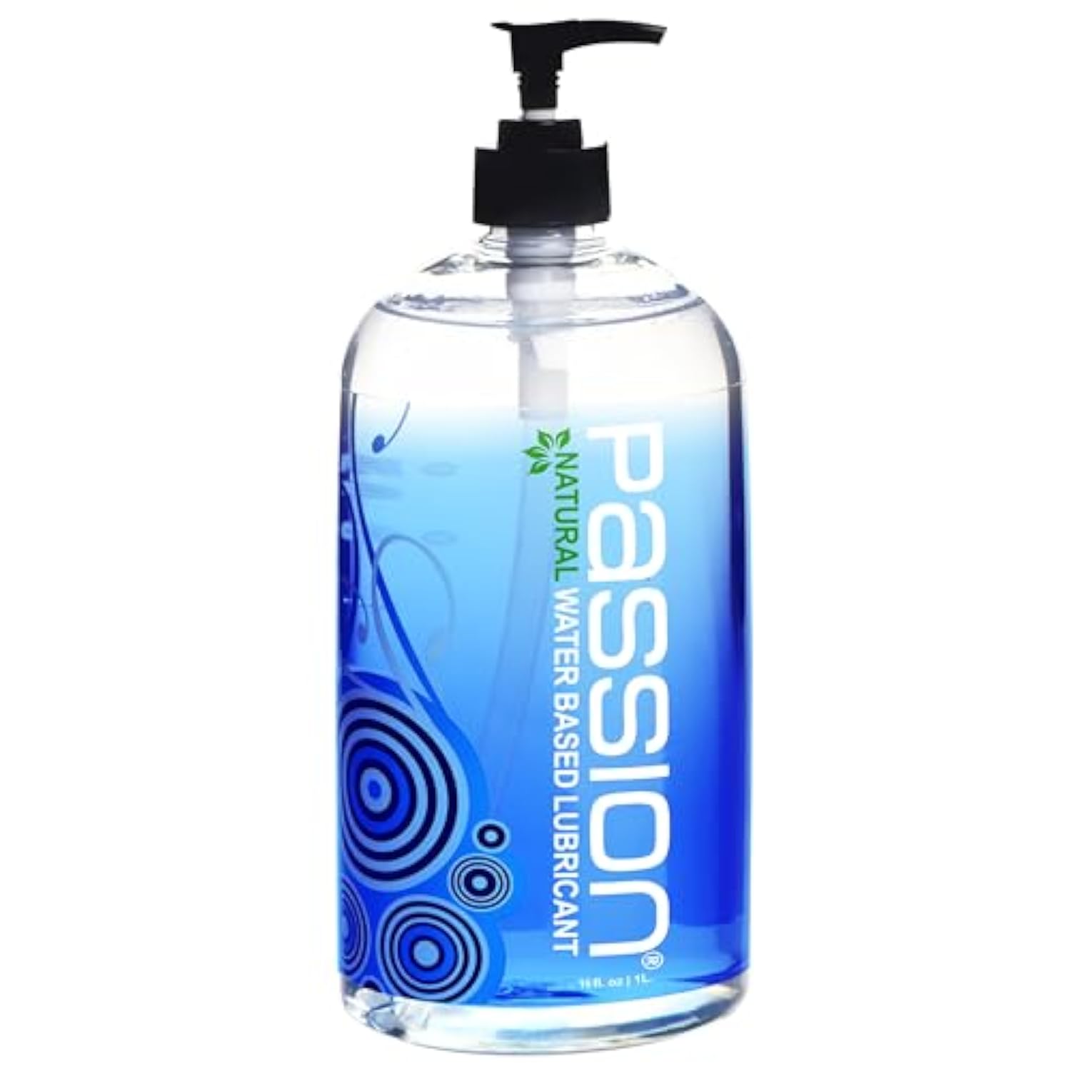 Passion Natural Water-Based Personal Lubricant, 16 Fl Oz - Premium, Non-Sticky, Easy-To-Clean Formula For Smooth, Comfortable Use