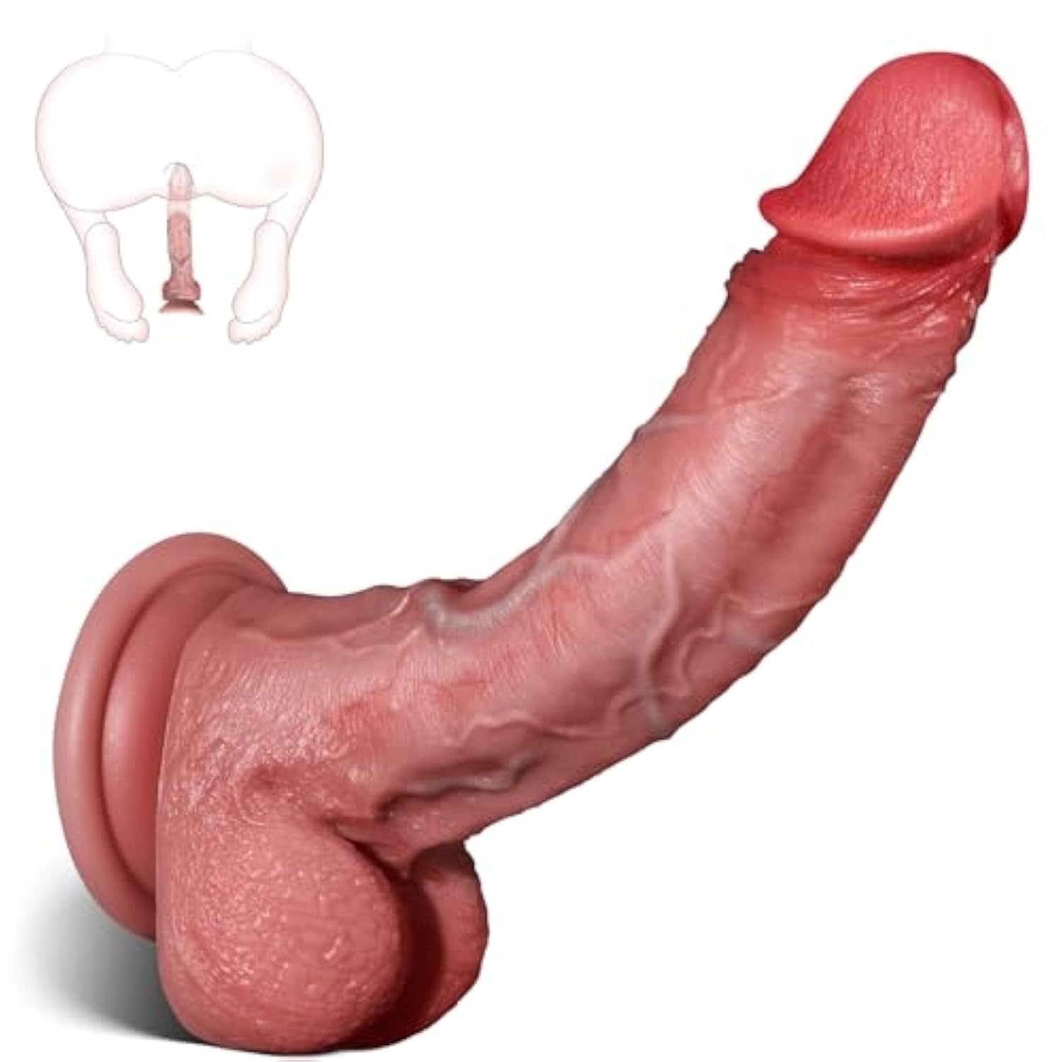 Realistic Dildo Sex Toys For Women - 6.3Inch Body-Safe Silicone Dildos With Soft Lifelike Skin Suction Cup Dildos For G-Spot Anal Strap On Play, Adult Toy Penis Stimulator For Couple Men Beginners