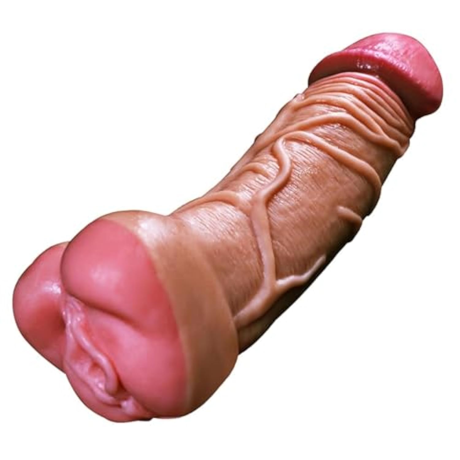 Silicone Soft 2 In 1 Design Pocket Puzzy Dildo Realistic Pocket Pussy Penis Male Masturbators With 3D Textured Lifelike Clitoris Vaginal, Juguetes Sexuales Para Mujer Penes De Sexual Para Hombres