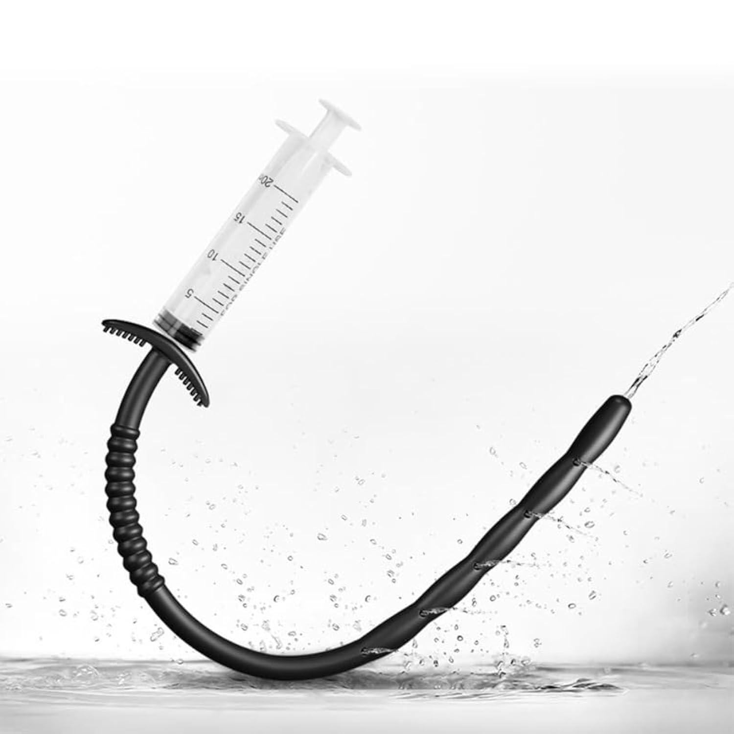 3Pcs Set-Silicone Soft Urethra Extra Long Hollow Catheter Urethra Plug Manual Masturbation Orgasm Device For Men With One Water Filler