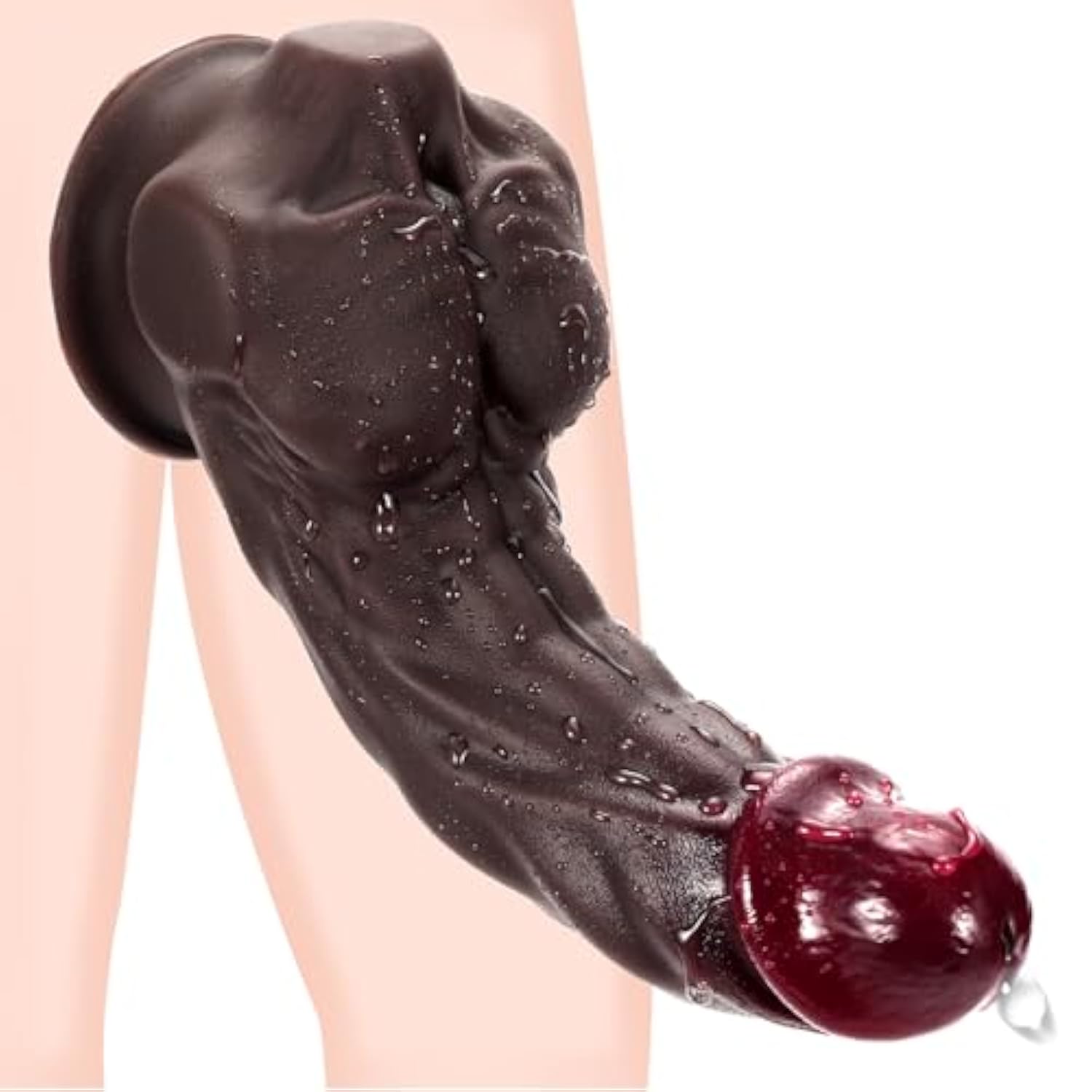Realistic Dildos Suction Cup Dildo, Body-Safe Silicone Material 7.6 Inch G Spot Vaginal With Strong Suction Cup For Hands-Free Play, Adult Sex Toy For Women Men Female Couples (Brown)