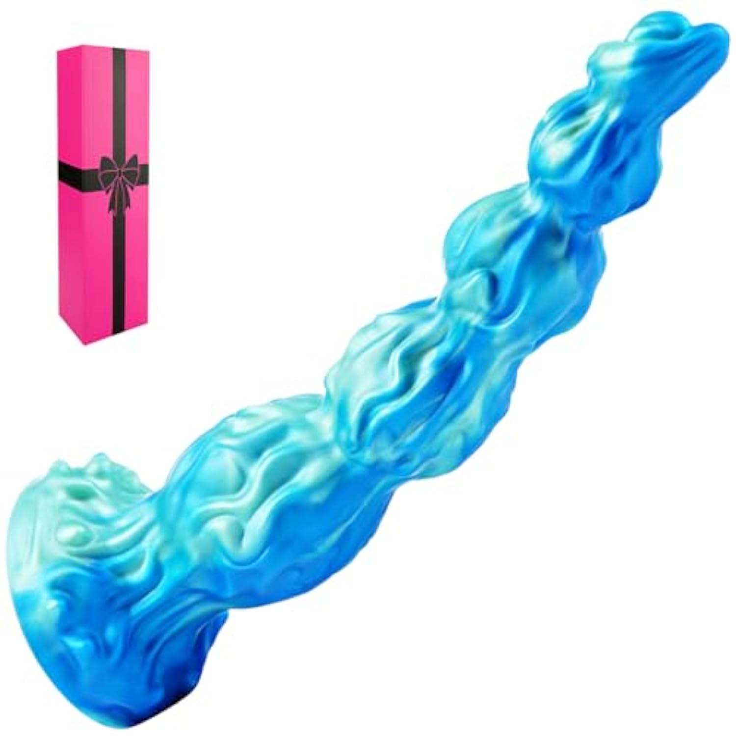 10 Inch Soft Silicone Monster Knot Dildo For Men Women, 9" Realistic Fantasy Dragon Long Anal Dildo Butt Plug With 4 Dog Knots,Large Prostate G Spot Alien Suction Dildos Adult Sex Toy For Gay Lesbians