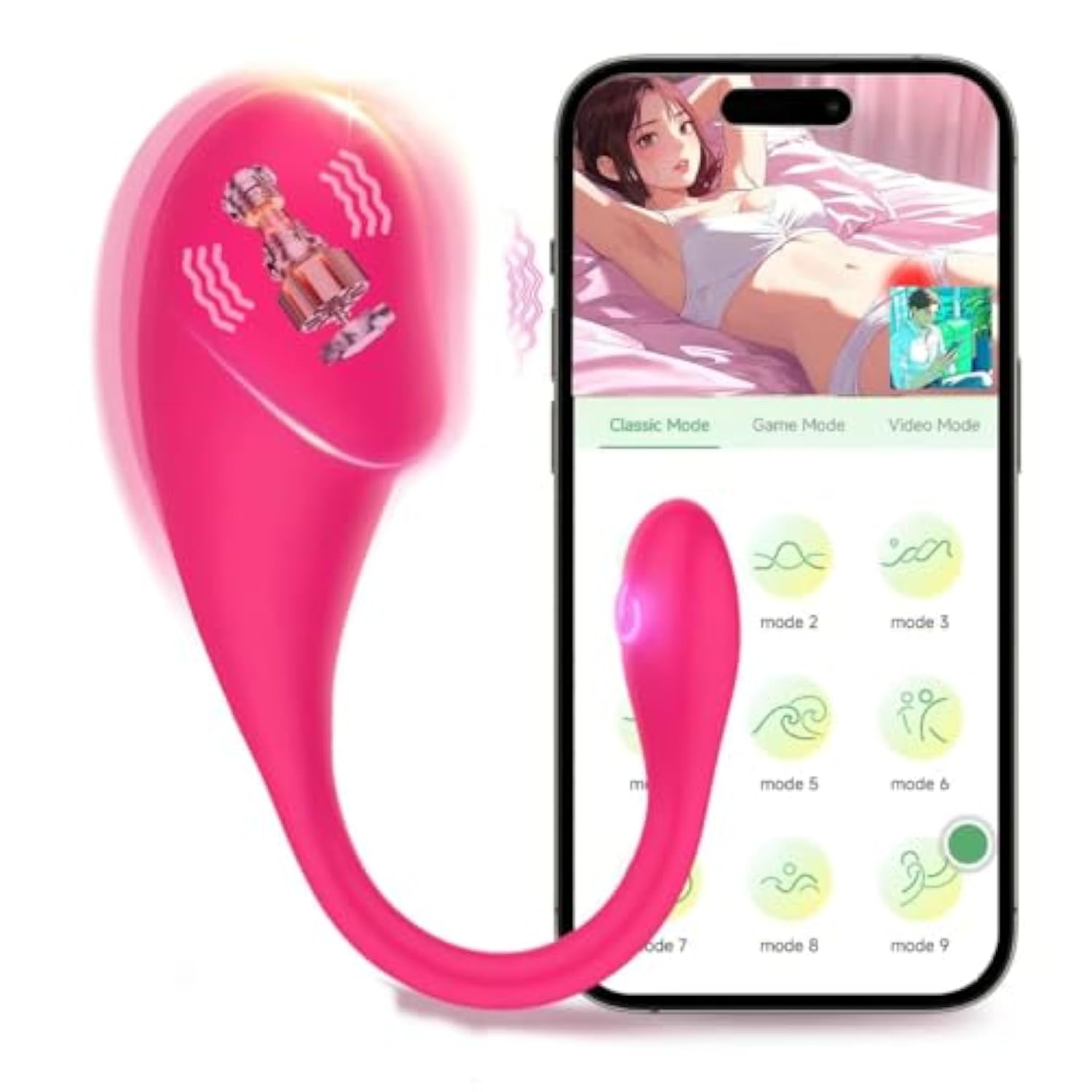 App Remote Control Vibrator Adult Sex Toys, Long Distance Wearable G-Spot Clitoral Vibrators Dildo With 10 Vibrations, Mini Panty Vibrator Anal Plug Female Sexual Pleasure Tools For Women Couples