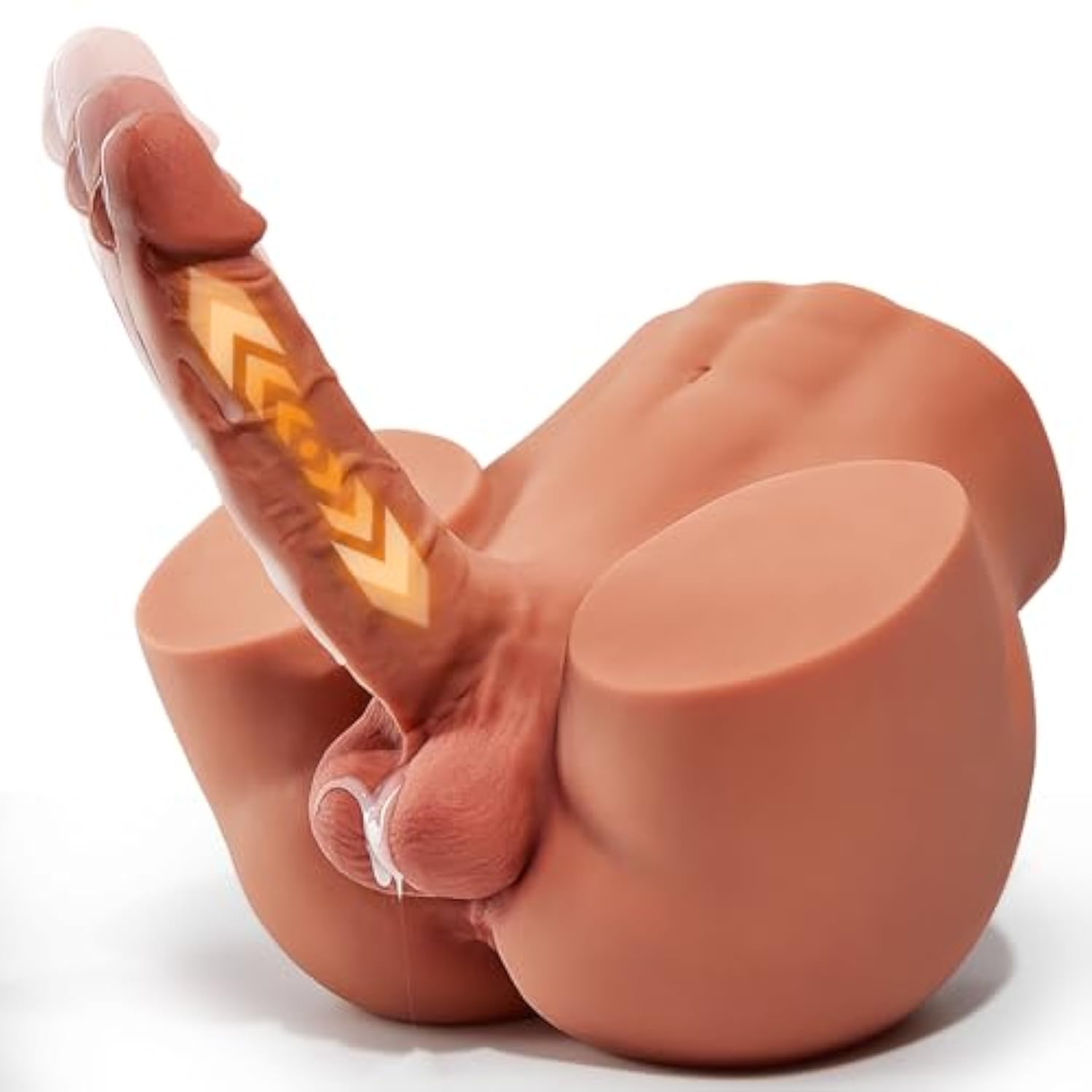 Thrusting Vibrating Realistic Male Masturbator Sex Doll With Big Dildo, 11Lb Unisex Realistic Masturbator Torso Sex Doll With Tigh Anal, Couple Male Sex Toy For Men&Women Maturbation