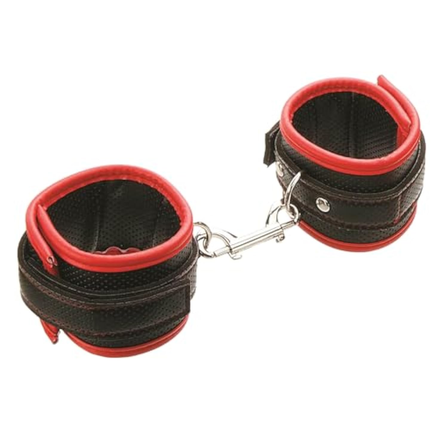 Scarlet Couture Bound To Surrender Cuffs, Adjustable Wrist And Ankle Restraints, Soft Padded Vegan Leather, Secure Velcro Straps With Metal Clip, Bdsm Bondage Accessories For Couples