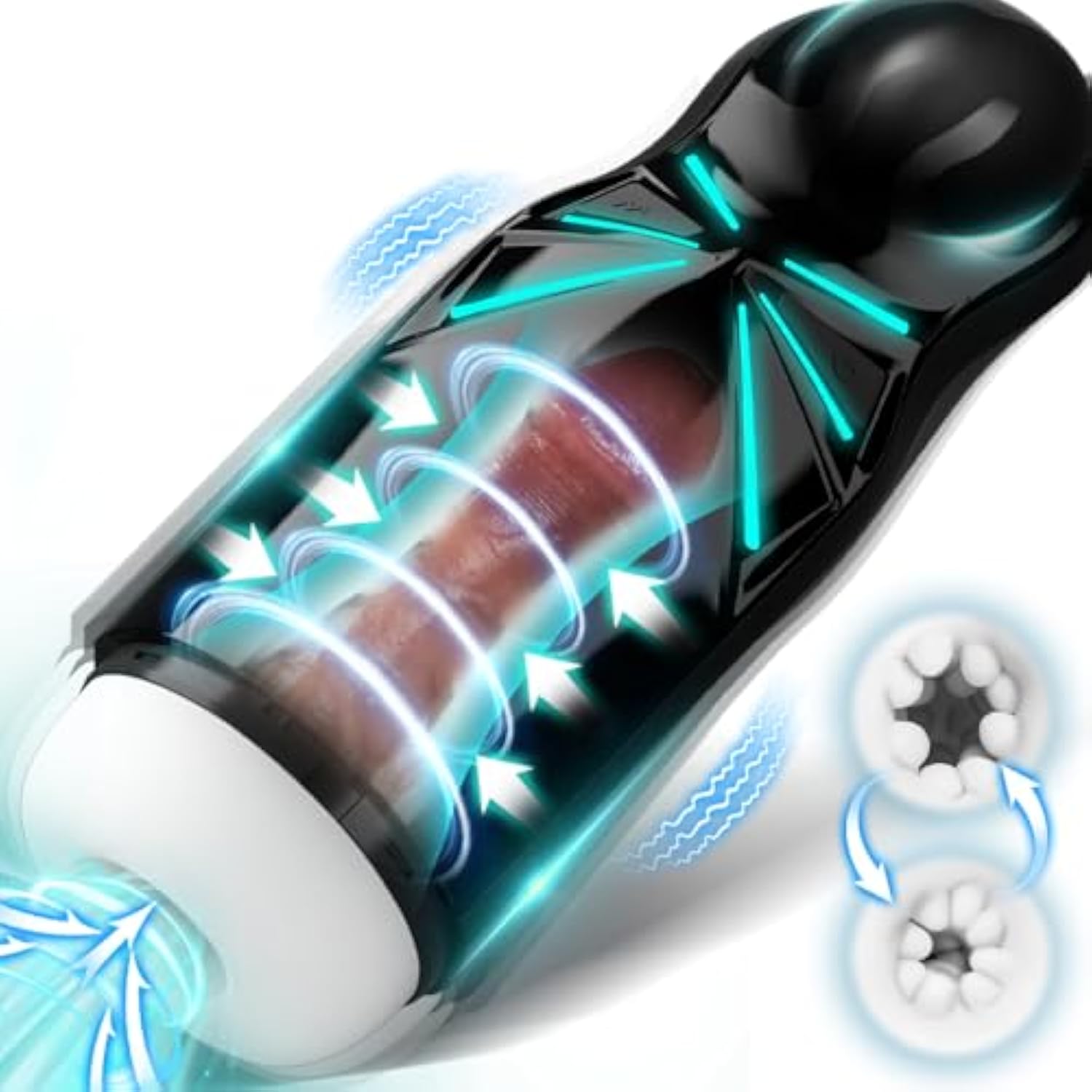 Automatic Male Masturbators Sex Toy Cup With10 Vibration&7 Sucking,Sucking Penis Pump Pocket Pussy Stroker With 6-Hole Air Circulation Design, Male Sex Toys For Men Maturbation