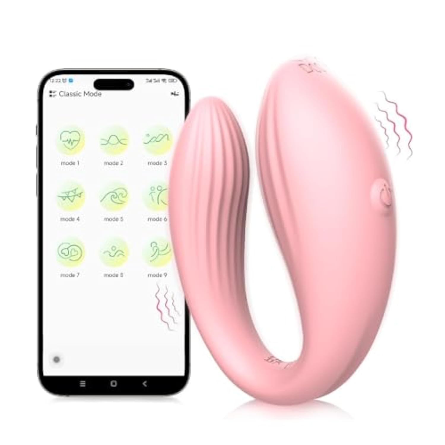 Remote Control Vibrator-Adult Sex Toys & Games,Womens Sex Toys,Clitoris & G-Spot Vibrating Sex Toy For Double Stimulation With Unlimited Vibration Modes