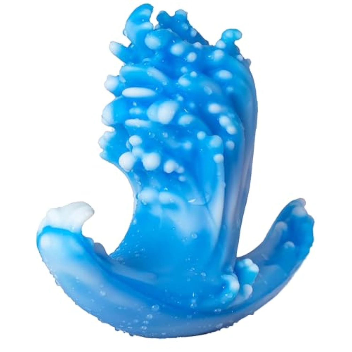 Sea Wave Butt Plug Silicone Anal Plug Dream Anal Toy, Textured Anal Sex Toy Anchor Base Design, Used For Prostate Massage And G-Spot Stimulation, Anal Coach For Lesbian And Gay Couples (A111-M)