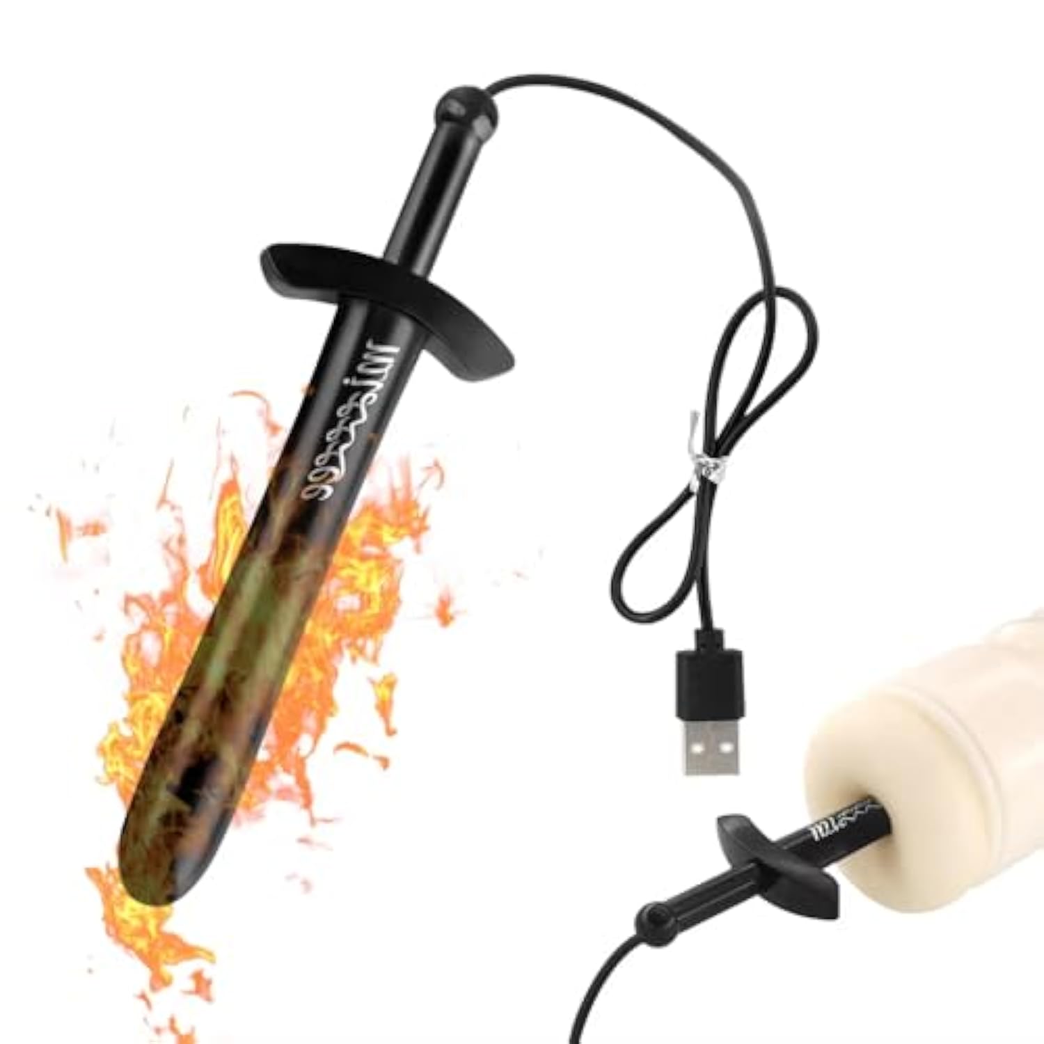 Male Masturbator Heating Rod Usb Sex Toy Warmer For Adult Sex Doll Male Masterburbatar Warmer 118? (48?) Fast Heating Warmer Stick With Automatic Temperature Control For Anal Vaginal Sex Toys