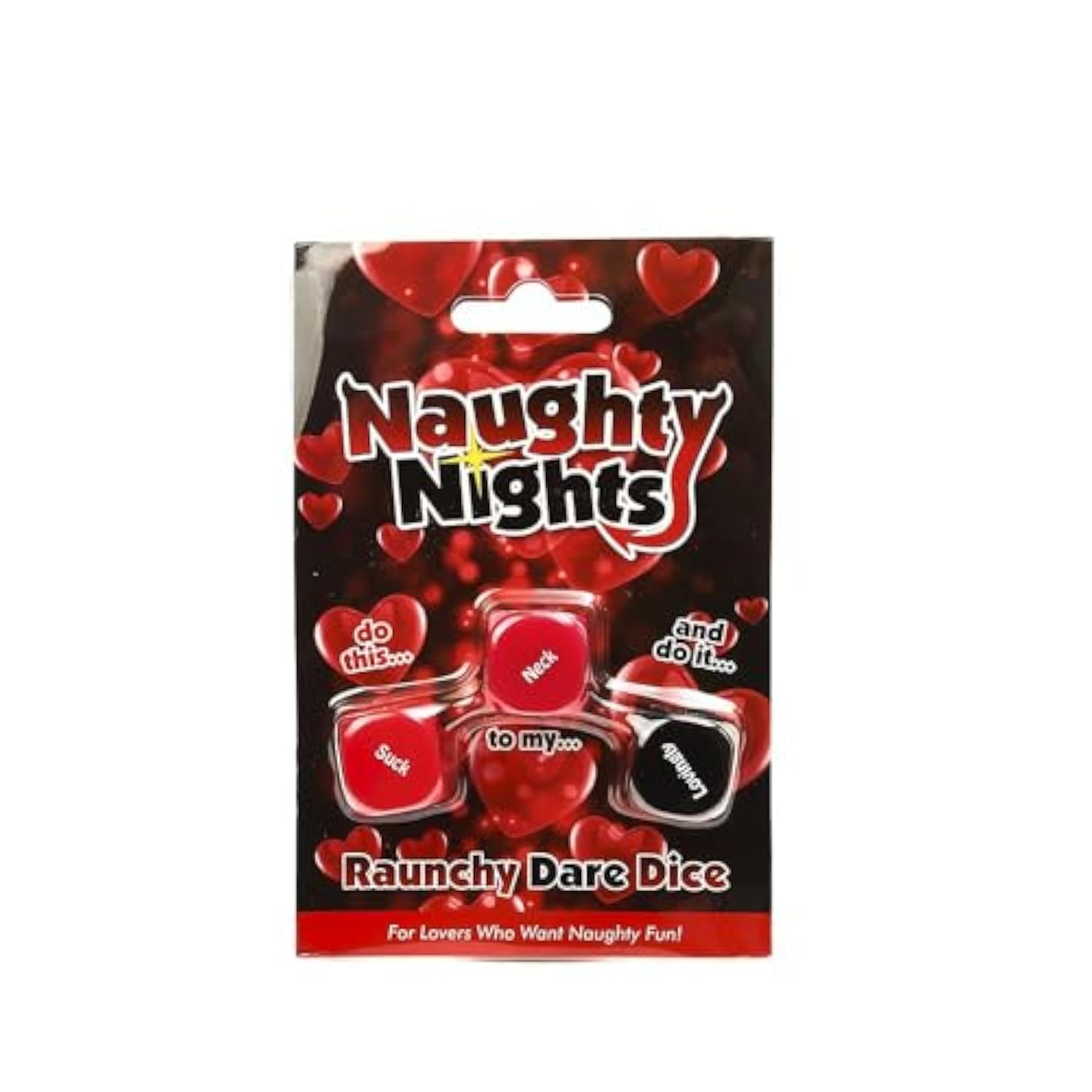 Fifty Shades Of Grey Naughty Nights Raunchy Dare Dice Game, Red, 1 Count