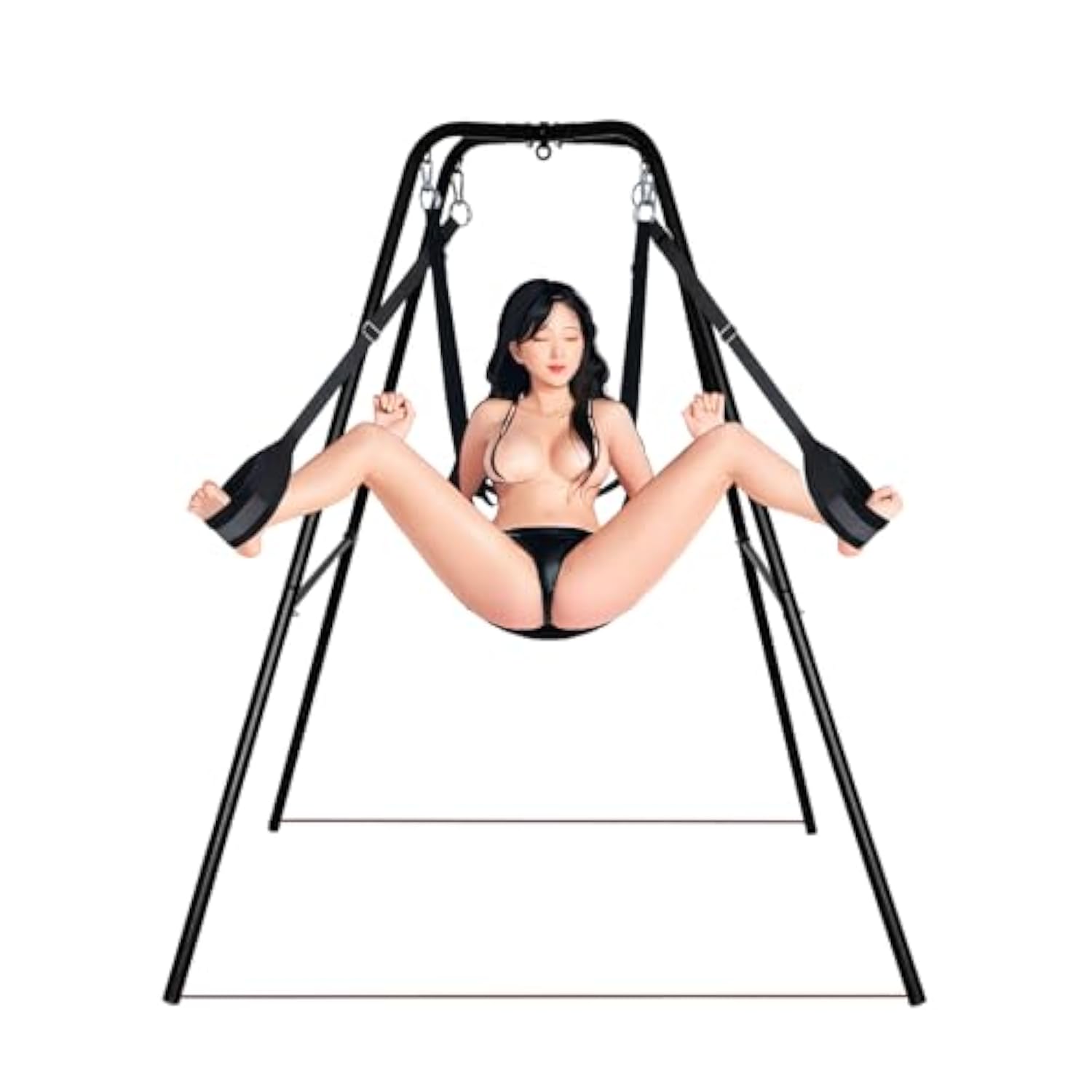 Sex Swing Stand With Sex Sling For Men Women&Couples,Adjustable Angle Sex Swing,Heavy Duty Steel Frame,Sex Furniture For Bedroom