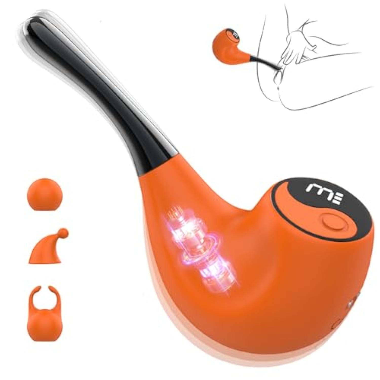 Female Led Screen Clitoral Vibrator Sex Toys With 3Pcs Accessories, Sexual Pleasure Tools For Women Mini Vibrator Couples Flirt Sex Toy, High Frequency Powerful Clit G-Spot Nipple Stimulator Anal Vibe