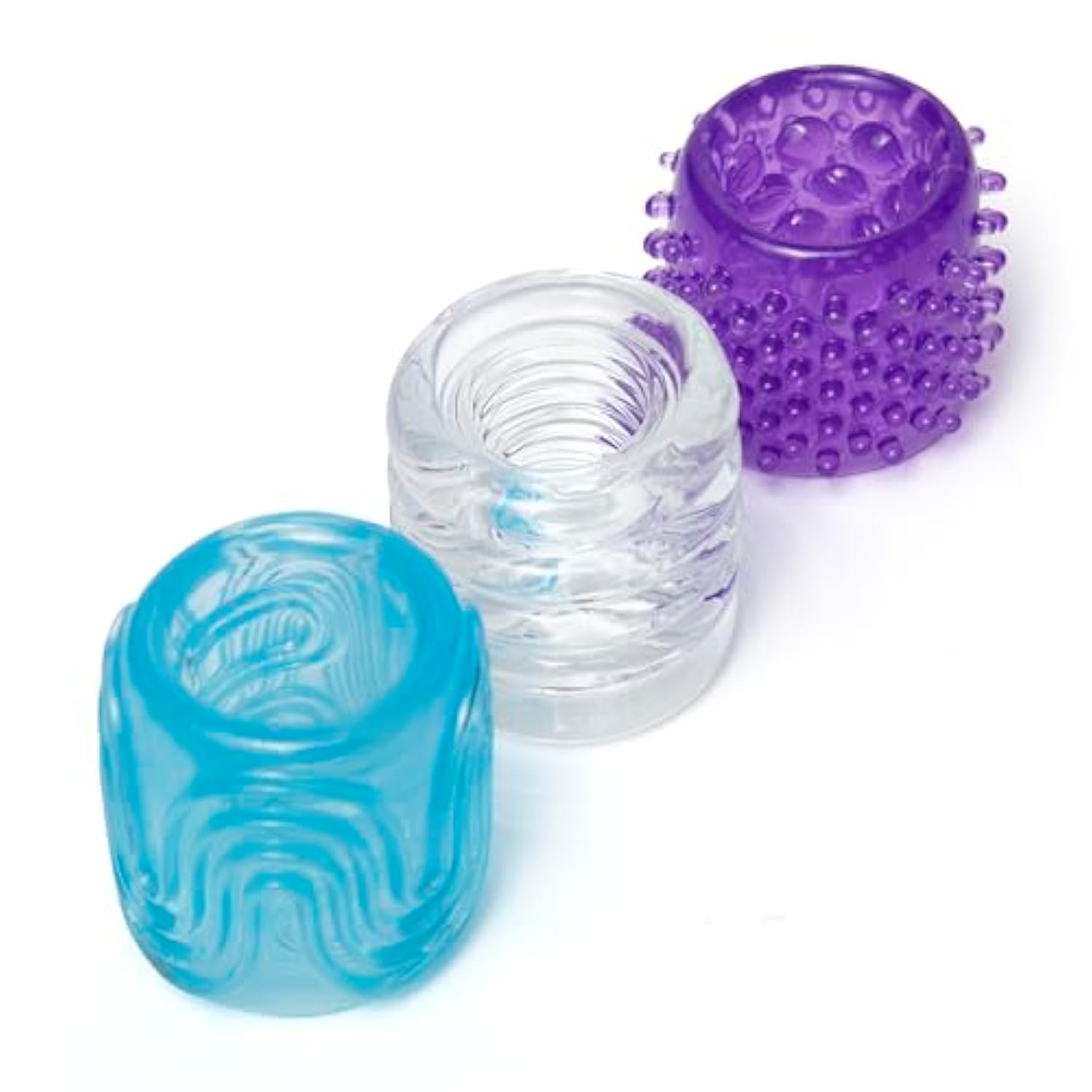 Head Master Male Masturbators | Set Of 3 Open Ended Male Sex Toys | Textured Manual Mens Stroker Masturbator | Penis Sexual Personal Massager For Men | Adult Sex Toys & Games For Couples