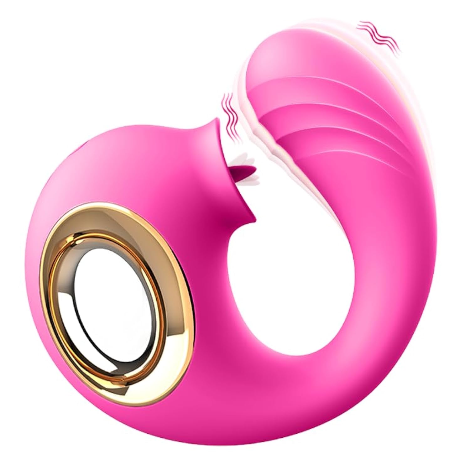 Tongue Vibrator Adult Sex Toys For Women - 12 Licking Clitoral & 12 Vibrating Dildo Thrusting Vibrator For G Spot, Anal Clit Nipple Vibrators Female Couples Sex Toys, Adult Toys For Women Men (Rose)