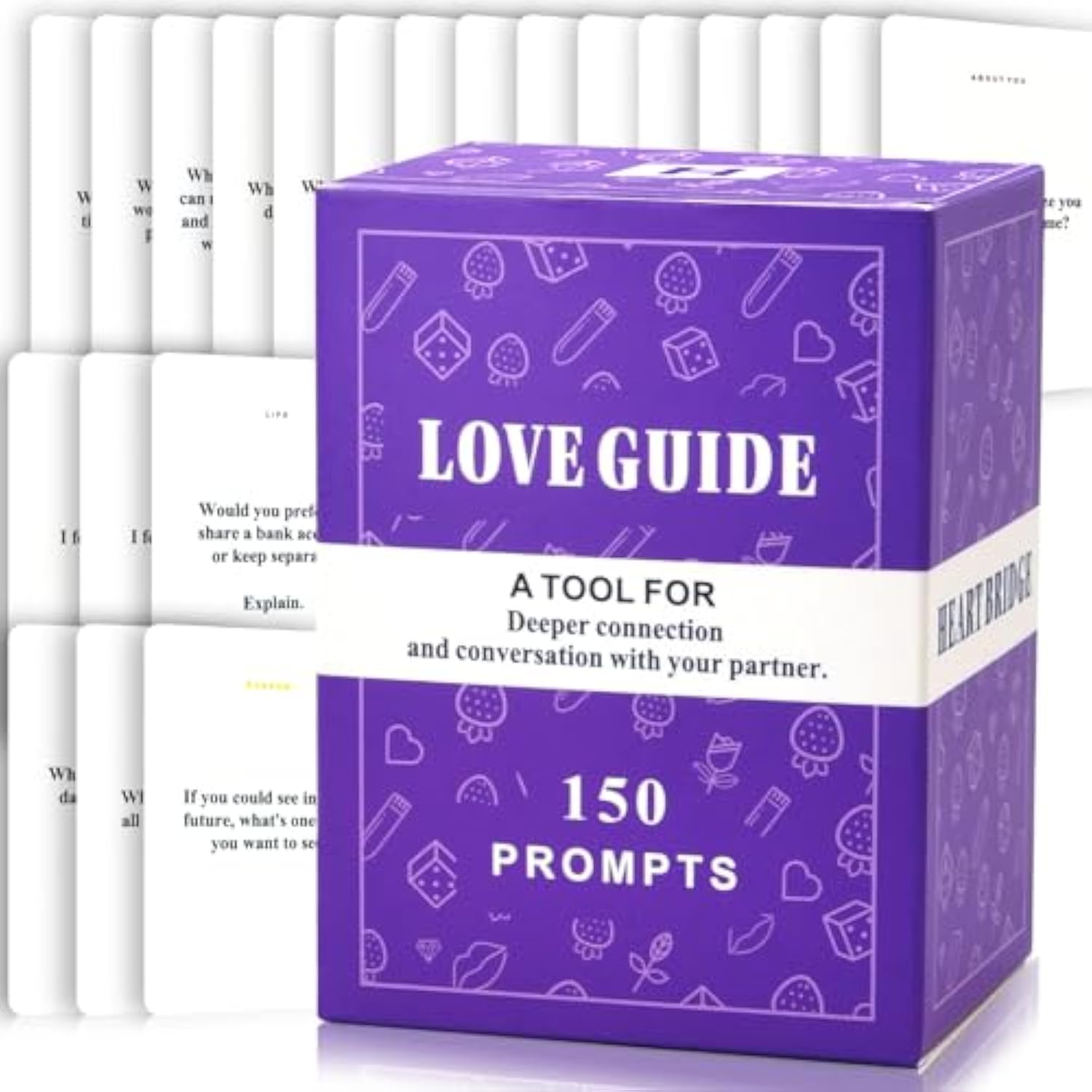 Love Guide Deck With 150 Relationship Building Conversation Starters Sex Card Game Sex Toy Adventurous Playing Cards Erotic Bedroom Game For Couple Lover
