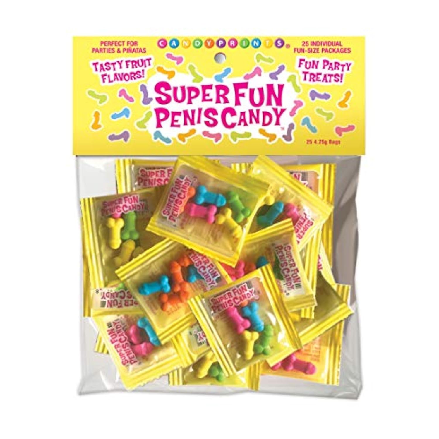 Super Fun Penis Candy 25 Individual Fun-Size Packages