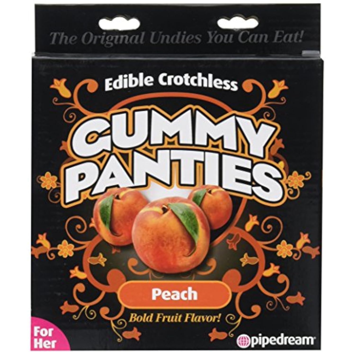Pipedream Edible Crotchless Gummy Panties-peach