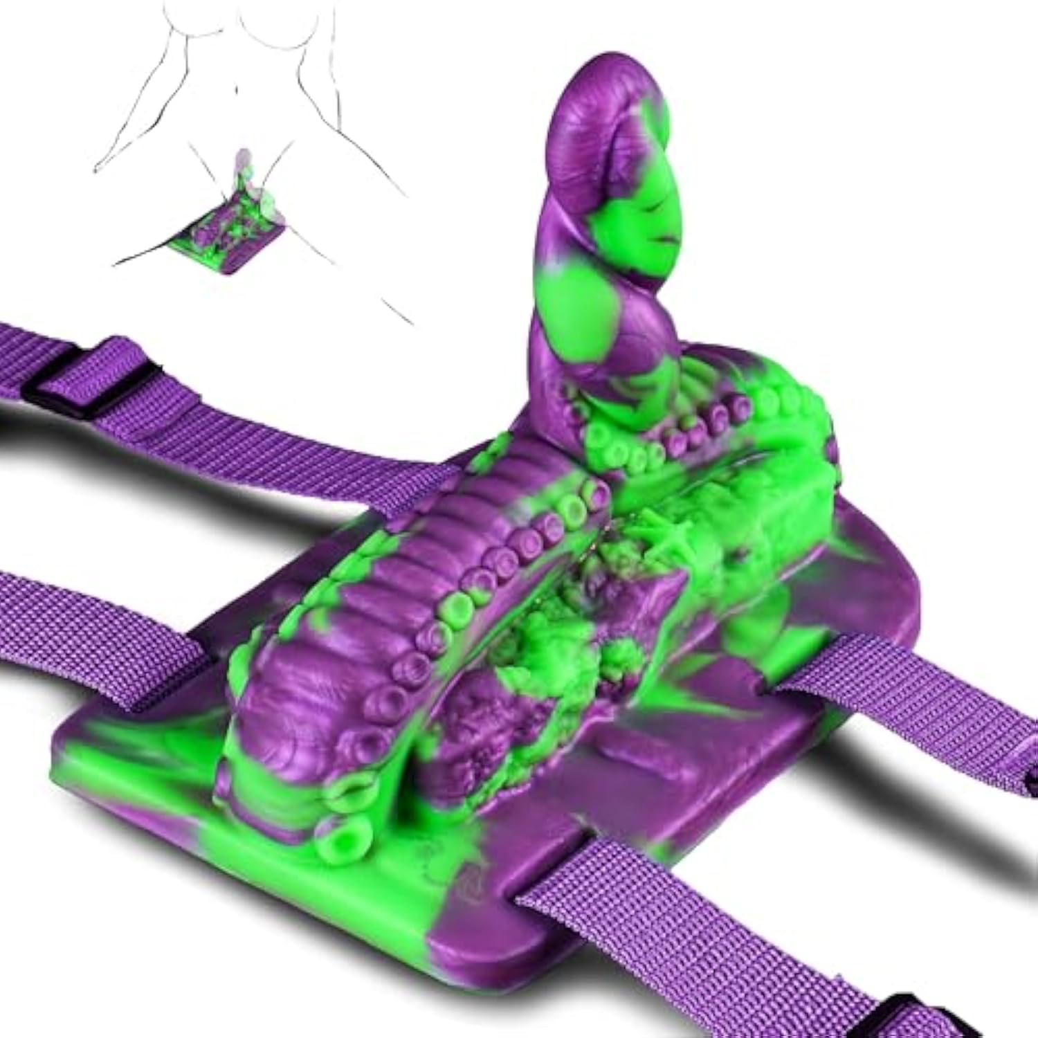 Monster Tentacle Dildo Riding Grinder Sex Toy, Fantasy Dildo Strap On Silicone Octopus Dildos With Adjustable Straps For Chair Swing Pillow Sofa Cushion Play, Adult Sex Toys Women Lesbian Couples